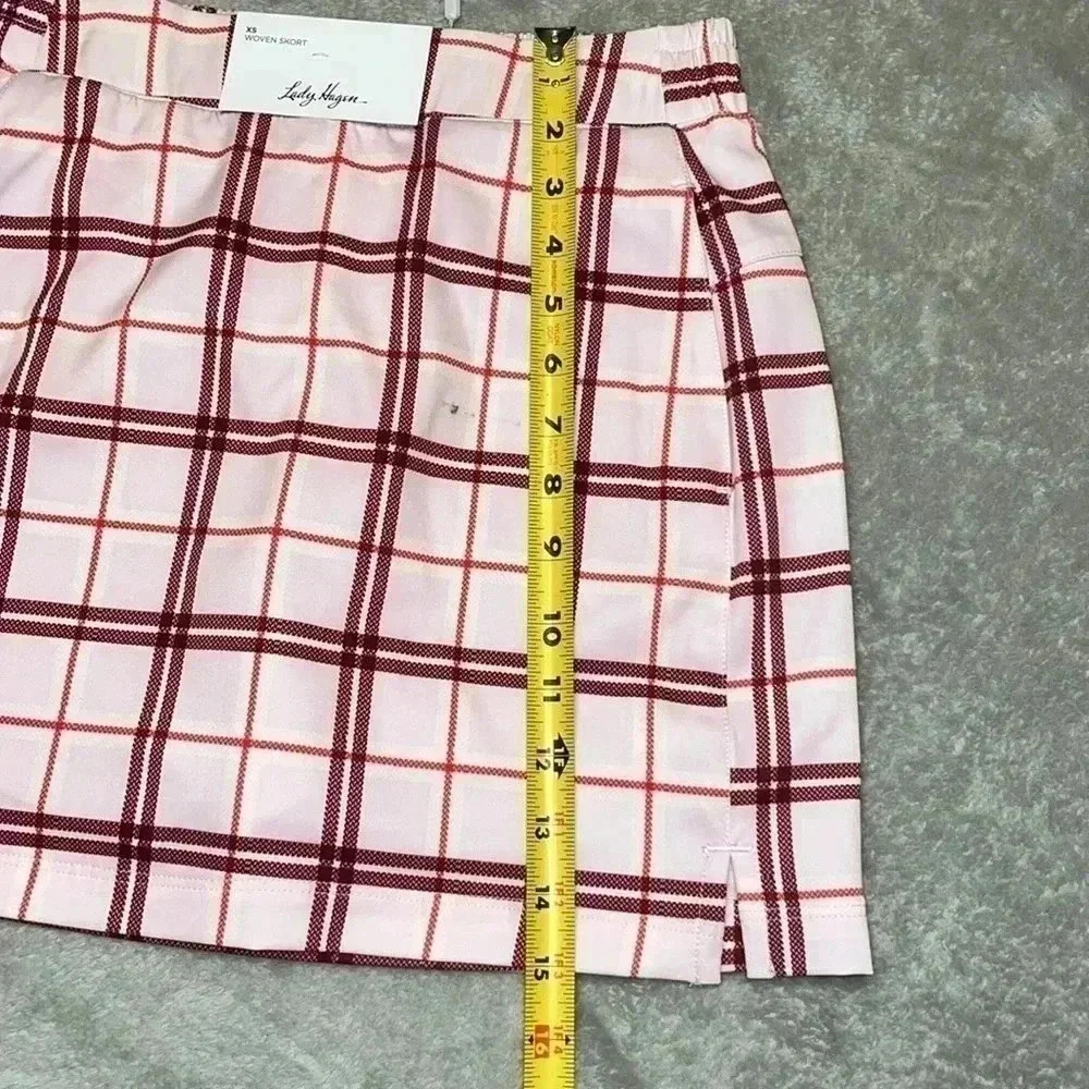 Lady Hagen Cute plaid golf skirt Size XS NWT - Picture 6 of 7